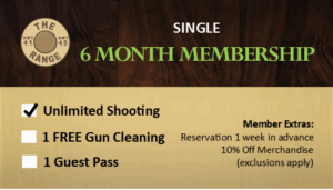 6-month membership offering shooting and gun cleaning benefits.