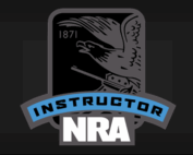 NRA Instructor emblem featuring an eagle and rifle from 1871.